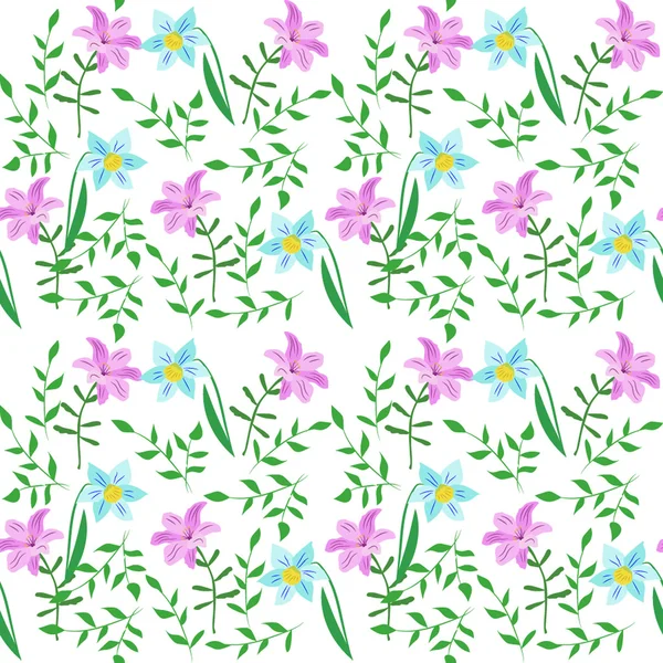 Modèle floral sans couture — Image vectorielle