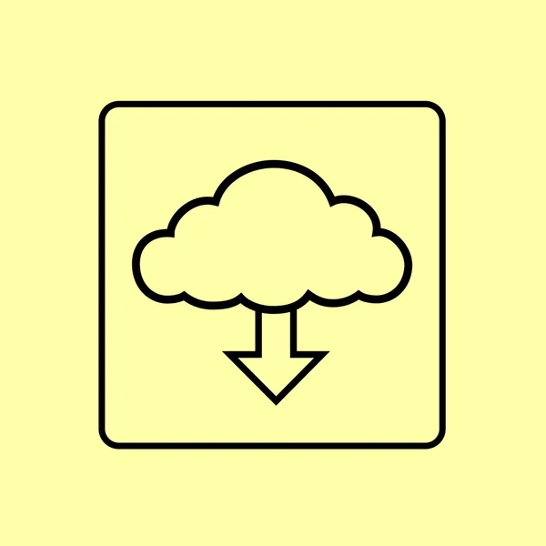Cloud Web Icon herunterladen — Stockvektor