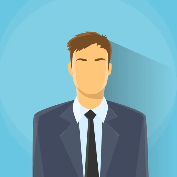 Icono del perfil del empresario — Vector de stock