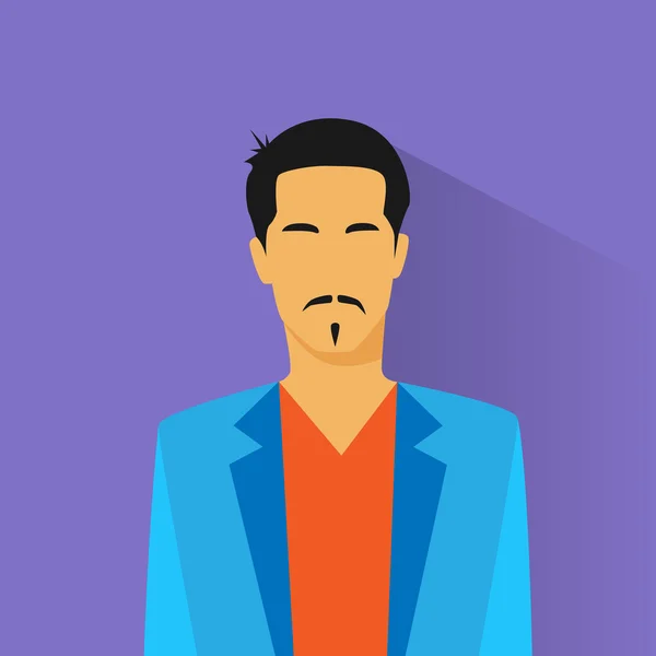 Perfil racial del hombre hispano — Vector de stock