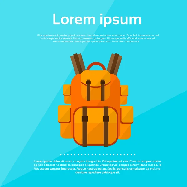 Mochila bolsa de turismo — Vector de stock