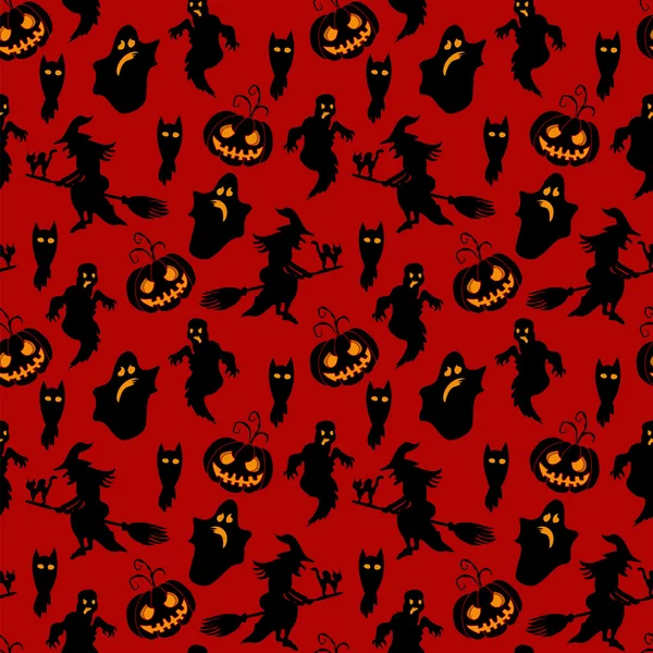 Halloween mönster illustration — Stock vektor