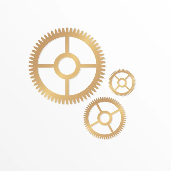 Cog Wheel Detaliu mecanic — Vector de stoc