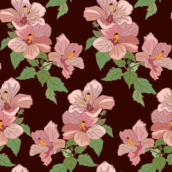 Naadloos bloemenpatroon — Stockvector