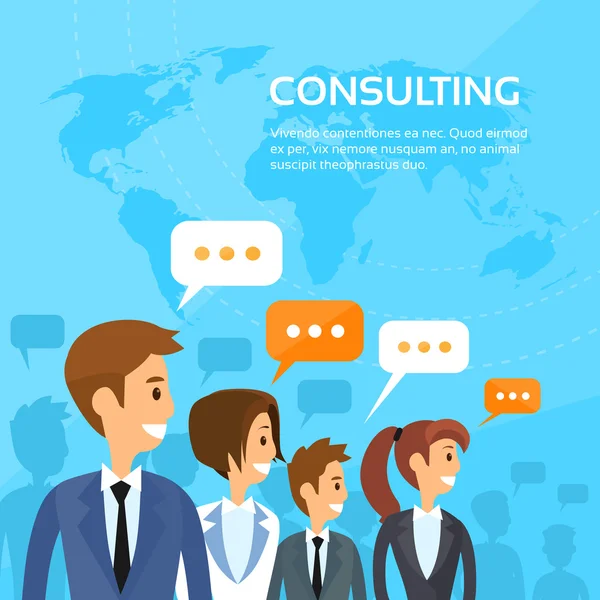 Busines pessoas Consulting Group — Vetor de Stock