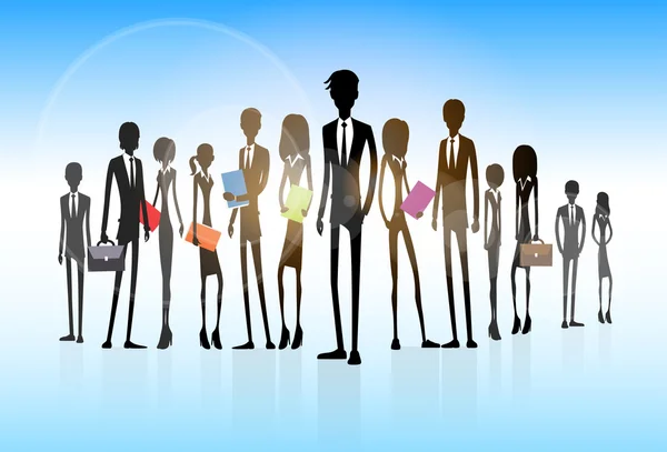 Silhouettes de groupe BusinessPeople — Image vectorielle