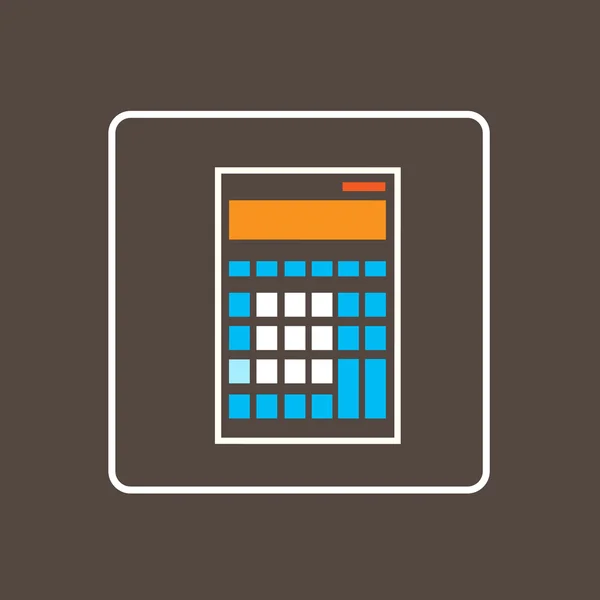 Простая иконка калькулятора — стоковый вектор
