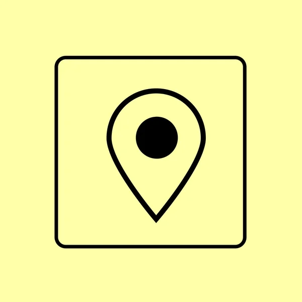 Icona web pin di navigazione — Vettoriale Stock