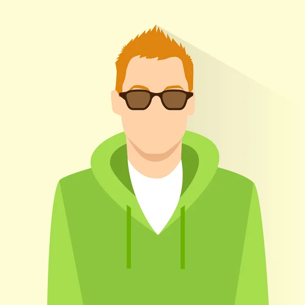 Silueta persona casual — Vector de stock