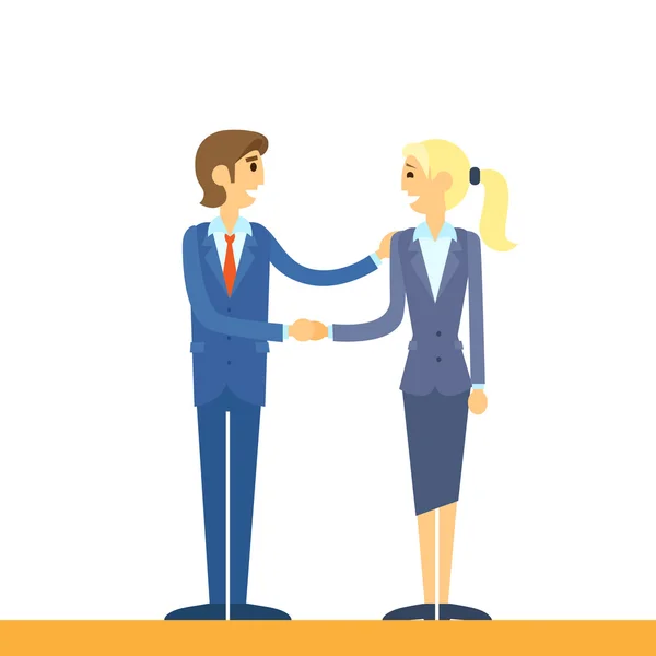 Ondernemers handshaking pictogram — Stockvector