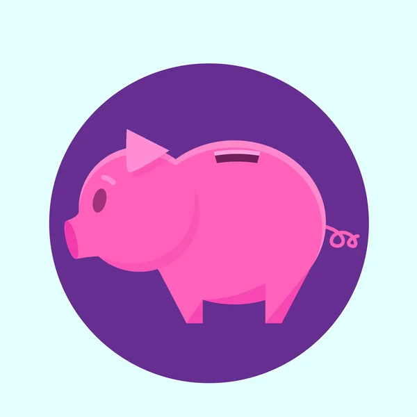 Cochon de tirelire — Image vectorielle