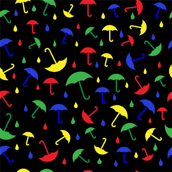 Parapluies Modèle sans couture coloré — Image vectorielle