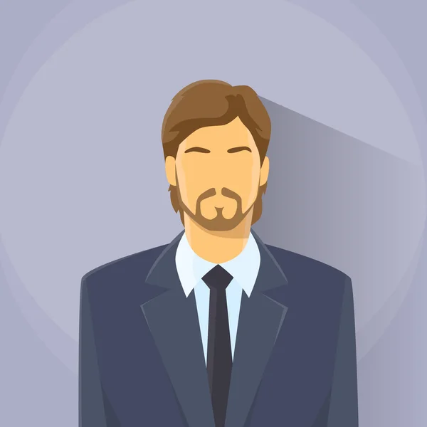 Icono del perfil del empresario — Vector de stock