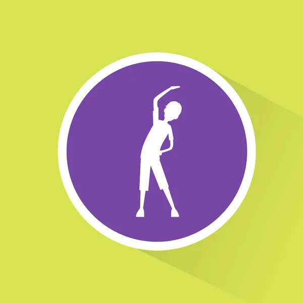 Deporte fitness hombre ejercicio — Vector de stock