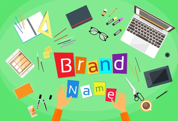 Brand Name Concept — Stock Vector