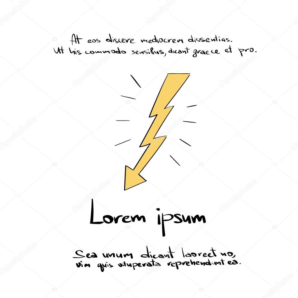 Lightning Sketch Icon