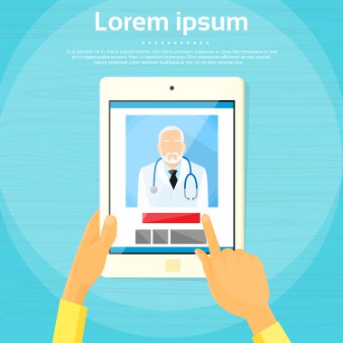 Doktor tıbbi Tablet bilgisayarınızla