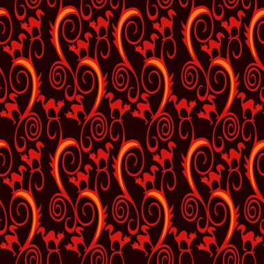 Cadılar Bayramı karanlık Seamless Modeli