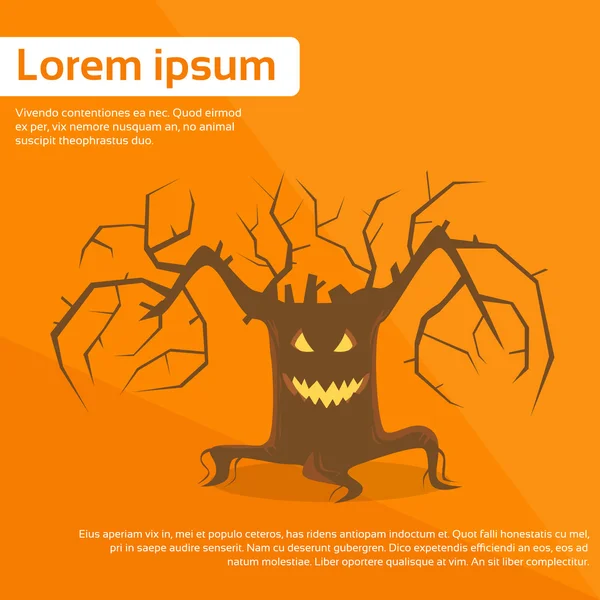 Halloween korkunç ağaç