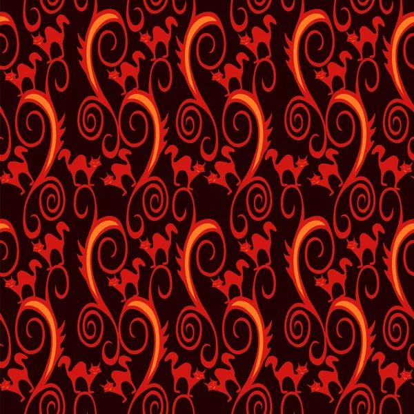 Cadılar Bayramı karanlık Seamless Modeli