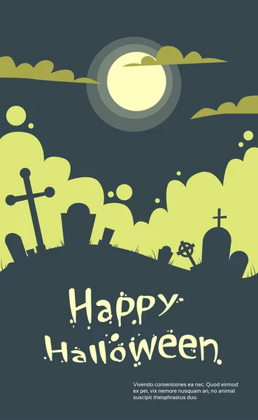 Halloween Banner kort — Stock vektor