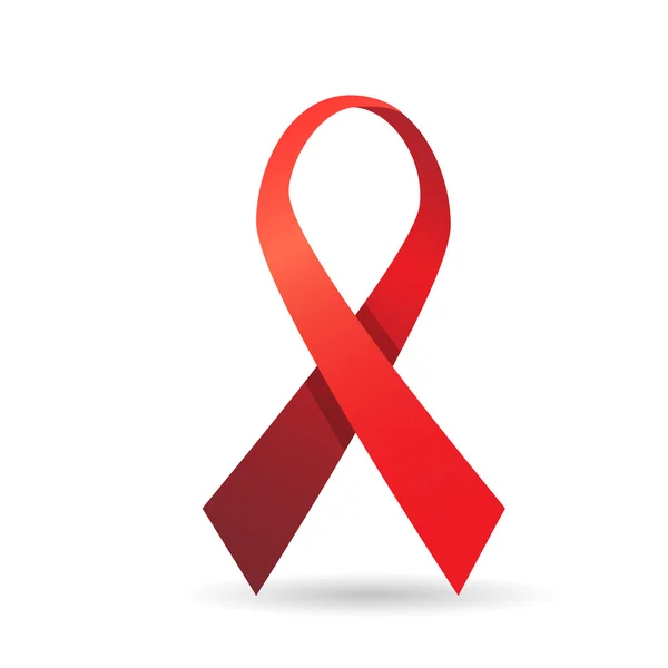 Conocimiento Red Ribbon Concept — Archivo Imágenes Vectoriales