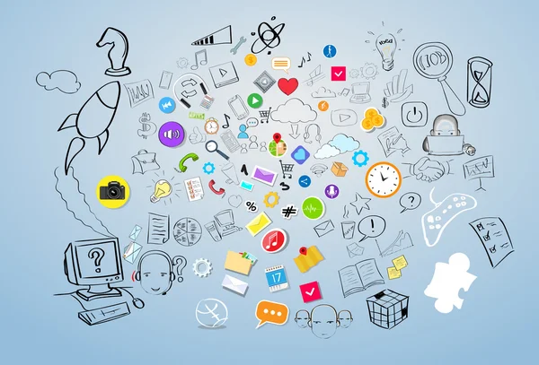 İş Doodle kroki kavramı