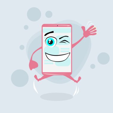 Akıllı telefon çizgi film karakteri