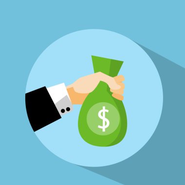 El tutma yeşil para çantası