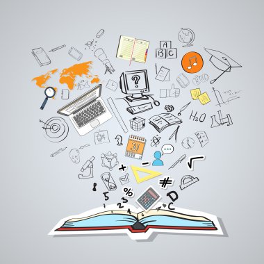 Açık kitap ile eğitim kroki