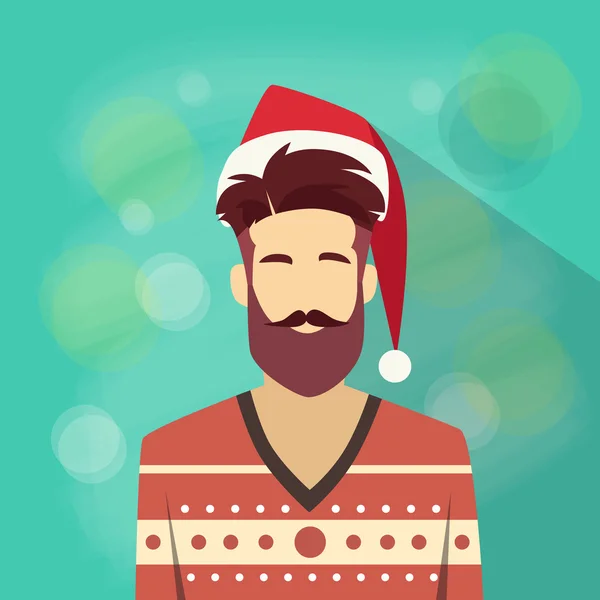 サンタの帽子の男性アイコン ストックベクター C Mast3r
