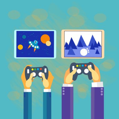 Tablet bilgisayar oyunu oyun oyun