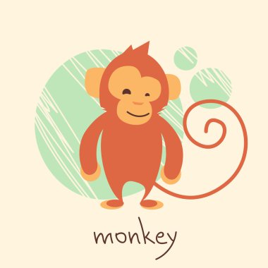 çizgi film sevimli maymun