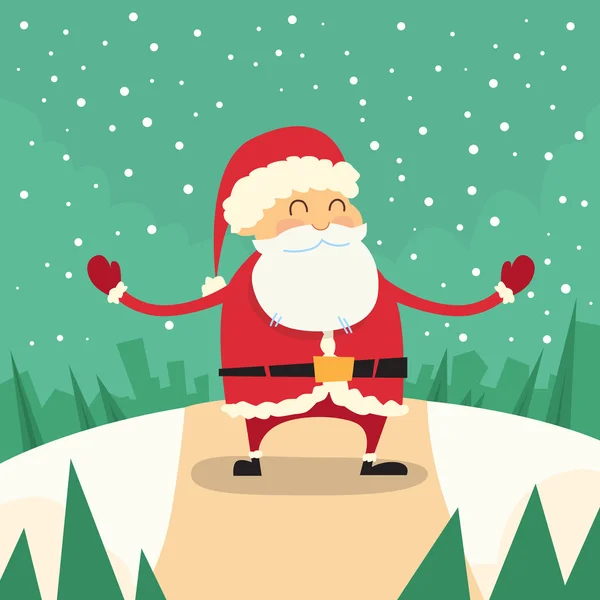 Happy Santa Claus — Stock Vector