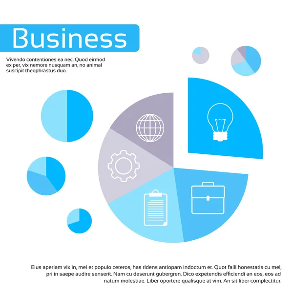 Finanzkuchendiagramm — Stockvektor