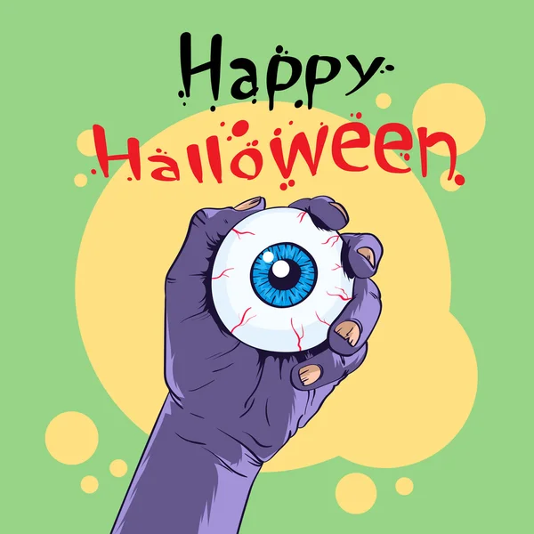 Ojo de mano Zombie — Vector de stock