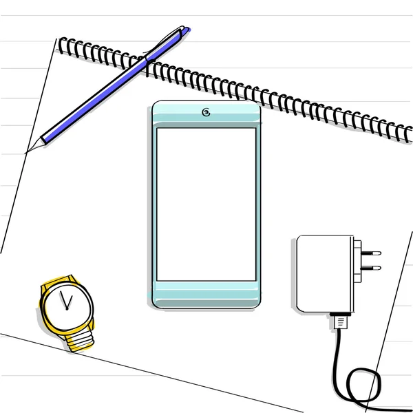 Icono de teléfono inteligente celular — Vector de stock