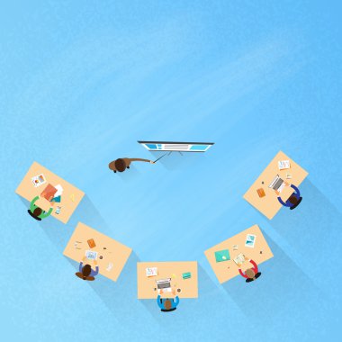 İnsanlar sınıfta oturma grubu