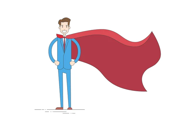Супергерой бизнесмена — стоковый вектор