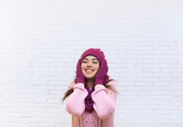 Teenager Mädchen mit Kopf — Stockfoto