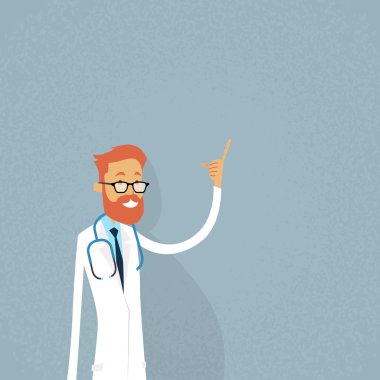 Tıbbi doktor noktası parmak kopya alanı, konsept reklam boşaltmak için