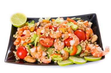 Midye ve karides salatası 