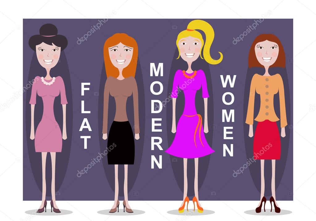flat standing women