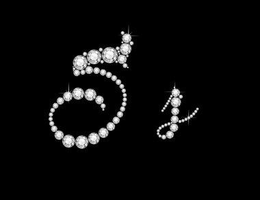 SS elmas komut dosyası yazı tipi Jeweled