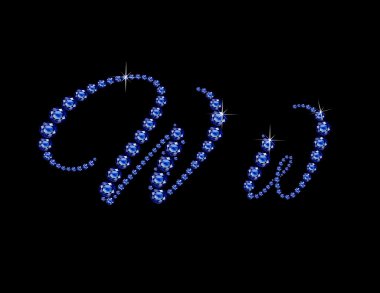 WW Sapphire komut dosyası yazı tipi Jeweled