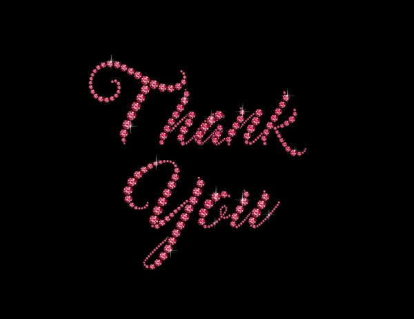 Thank You in Rubies — Stock Photo, Image