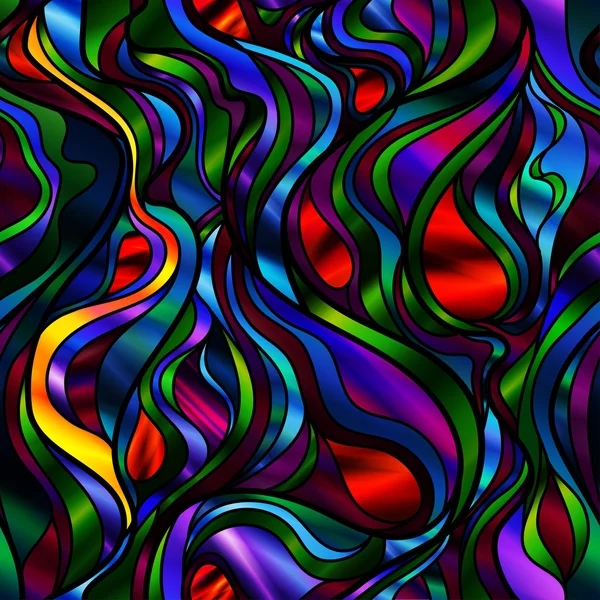 Vidrieras abstractas psicodélicas — Vector de stock