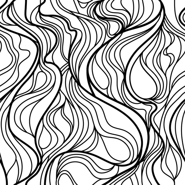 Abstracto remolino inconsútil azulejo blanco y negro — Archivo Imágenes Vectoriales