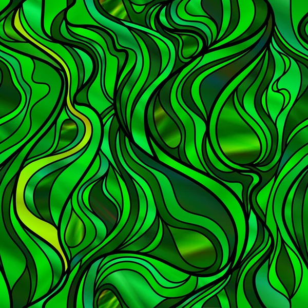 Вітражі зеленого кольору — стоковий вектор