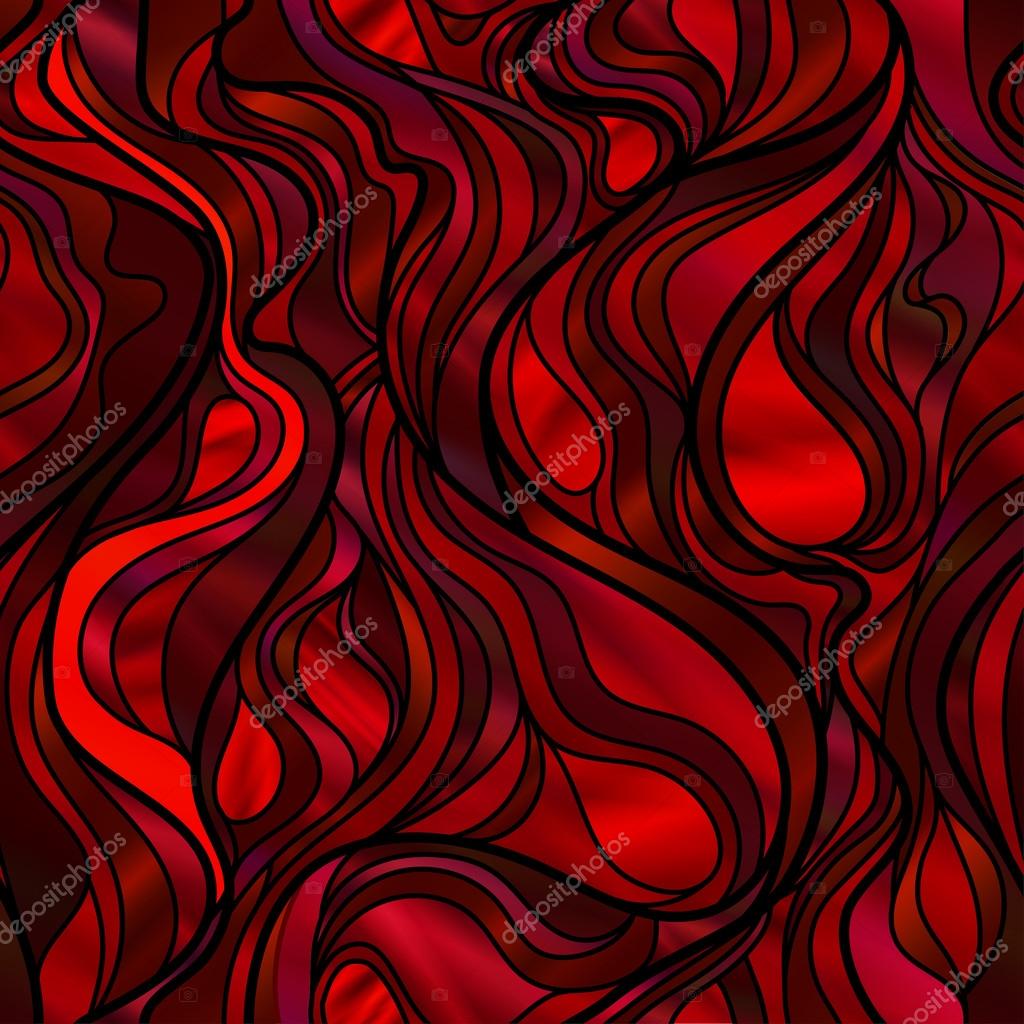 Stained Glass Window in Red Stock Vector Image by ©suwanneeredhead